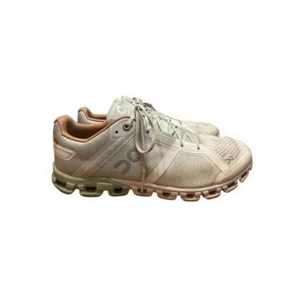 On Running Cloudflow Road Running Shoe Aloe Green Mesh Upper Athletic Sneaker 9.